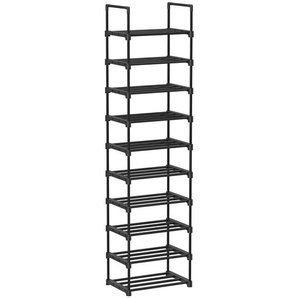 Boxxx Schuhregal, Schwarz, Metall, Kunststoff, 45x174x30 cm, Garderobe, Schuhaufbewahrung, Schuhregale