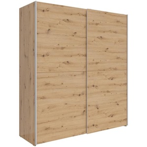 Boxxx Schwebetürenschrank, Eiche Artisan, Holzwerkstoff, 2 Fächer, 170x191x59 cm, Schlafzimmer, Kleiderschränke, Schwebetürenschränke
