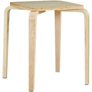 Boxxx Stapelhocker, Natur, Holz, Birke, Pappel, Sperrholz, quadratisch, 33x45x33 cm, erweiterbar (Typenauswahl), stapelbar, Esszimmer, Stühle, Hocker