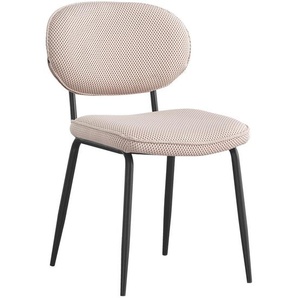 Boxxx Stuhl, Beige, Metall, Textil, Rundrohr, 49x80.5x62.5 cm, Stoffauswahl, Typenauswahl, Esszimmer, Stühle, Esszimmerstühle, Vierfußstühle