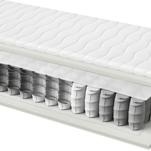 Boxxx Taschenfederkernmatratze, Weiß, Textil, H2, rechteckig, 100x200 cm, Oeko-Tex® Standard 100, Bezug abnehmbar/waschbar, alternative Größen