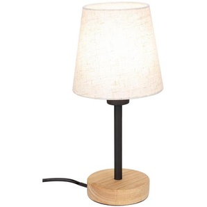 Boxxx Tischleuchte, Natur, Schwarz, Textil, Uni,Uni, konisch,konisch, 30 cm, RoHS, ISO 9001, Bsci, CE, Schnurschalter, Lampen & Leuchten, Innenbeleuchtung, Tischlampen, Tischlampen