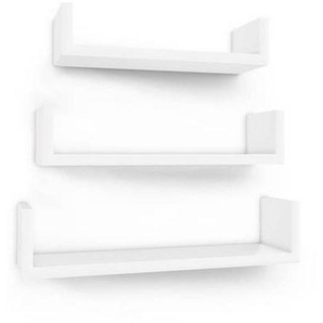 Boxxx Wandregal, Weiß, Holzwerkstoff, 30-40x7-9x10 cm, Typenauswahl, Küchen, Küchenmöbel, Küchenregale