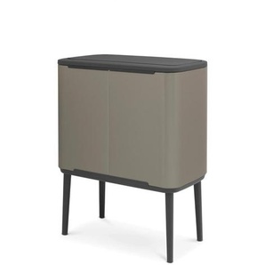 Brabantia Abfalleimer, Grau, Kunststoff, 36 L, Küchen, Küchenausstattung, Mülleimer