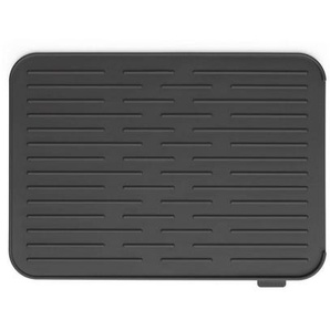 Brabantia Abtropfmatte Sink Side, Dunkelgrau, Kunststoff, 32.5x43.8x0.9 cm, Kochen, Küchenhelfer, Sonstige Küchenhelfer
