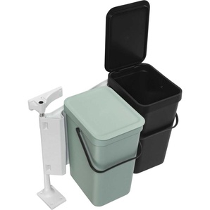 Brabantia Sort & Go Abfallbehäl. 2 x 12 L Dark Grey & Jade Green 214448
