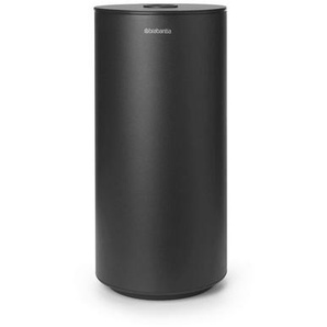 Brabantia Toilettenpapierhalter Mindset, Grau, Metall, 13.7x28.9 cm, Deckel, Badezimmer, WC Ausstattung, Toilettenpapierhalter