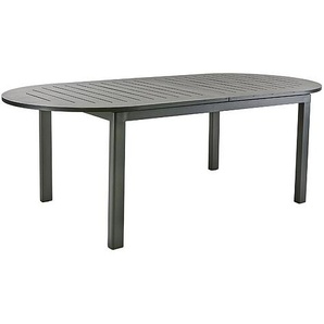Brafab Ausziehtisch Lomma oval 220/280x110 cm - Aluminium in anthrazit