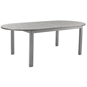 Brafab Ausziehtisch Lomma oval 220/280x110 cm - Aluminium in khaki