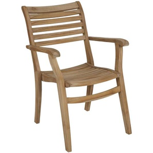 Brafab Karlo Gartenstuhl Teak natur stapelbar