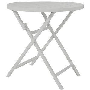 Brafab Klapptisch Wilkie 72 cm Aluminium im Farbton light grey