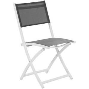 Brafab Leone Gartenstuhl Aluminium/Textilene weiß klappbar