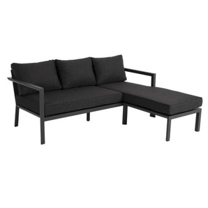 Brafab Lounge Delia Aluminium anthrazit , Auflagen 100% Polypropylen