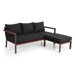 Brafab Lounge Delia Aluminium paprikafarben , Auflagen 100% Polypropylen