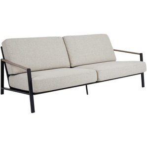 Brafab Lyra Gartensofa mit Kissen Aluminiumgestell schwarz