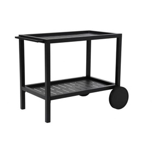 Brafab Servierwagen Belfort in schwarz - Aluminium