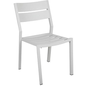 Brafab Stapelstuhl Delia ohne Armlehne Aluminium in Farbe light grey