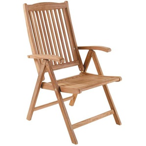 Brafab Veronica Positionsstuhl Teak natur klappbar