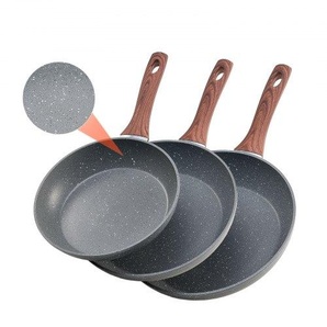 Bratpfannen Set 3-tlg. (250 / 280 / 325 mm), Hochleistungs-Bratpfannen aus Aluminium (Antihaftbeschichtet), Kochpfanne Küchenkochgeschirr geeignet für Gas Elektro Induktion Grau LCGSJTMFSTC9SVAUG001V0