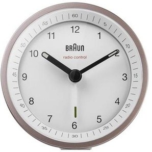 Braun BC07 - alarm clock - round - quartz - desktop - whitepink
