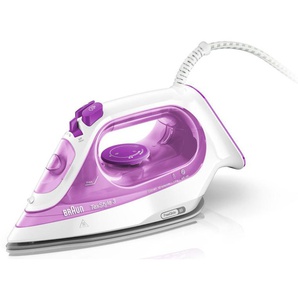 BRAUN Dampfbügeleisen TexStyle 3 SI 3030 PU Bügeleisen Anti-Kalk-System lila (himbeere) Dampfbügeleisen