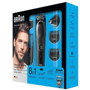Braun MGK 5060 All-in-One Trimmer Kit 8in1 für Gesicht Haar- und Bartschneider + Gillette