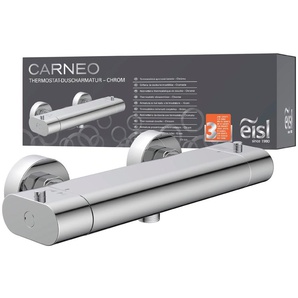 Brausethermostat EISL Carneo Armaturen Gr. B/H/T: 27,2 cm x 12 cm x 11,3 cm, grau (chromfarben) Duscharmaturen Armaturen mit Thermostat, Mischbatterie Dusche, Duschthermostat in Chrom