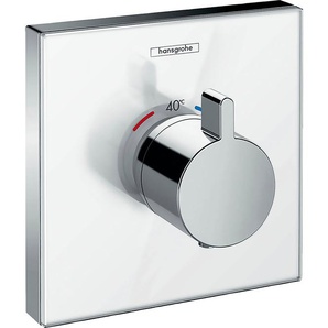 Brausethermostat HANSGROHE ShowerSelect Armaturen Gr. H/T: 15,6 cm x 2,4 cm, weiß (weiß, chrom) Duscharmaturen
