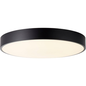 BreLight LED Wandleuchte Slimline, CCT - über Fernbedienung, Dimmfunktion, Nachtlichtfunktion, Timerfunktion, LED fest integriert, warmweiß - kaltweiß, D 50 cm, 3800 lm, 3000-6500 K, CCT, dimmbar, Metall, schwarz/weiß