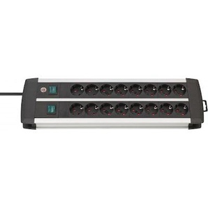 Brennenstuhl Premium-Alu-Line Steckdosenleiste 16-fach 3m silber/schwarz 1391000916