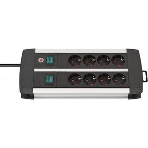 Brennenstuhl Premium-Alu-Line Steckdosenleiste 8-fach 3m silber/schwarz 1391000908