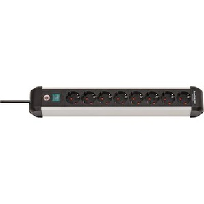 Brennenstuhl Premium-Alu-Line Steckdosenleiste 8-fach 3m silber/schwarz 1391030800