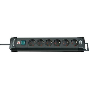 Brennenstuhl Premium-Line Steckdosenleiste 6-fach 3m schwarz 1951160100
