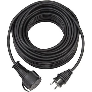 Brennenstuhl Qualitäts-Gummi-Verlängerungskabel 10m IP44 für außen schwarz 1161450