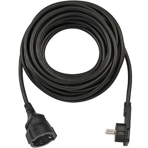 Brennenstuhl Qualitäts-Kunststoff-Verlängerungskabel mit Flachstecker 5m schwarz 1168980050