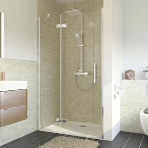 Breuer Avanta Drehtür + Festteil Nische 90 x 200 cm alu chrom links CER+ GLO782301982