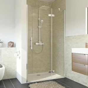 Breuer Avanta Drehtür + Festteil Nische 90 x 200 cm chrom rechts CER+ GLO782301983
