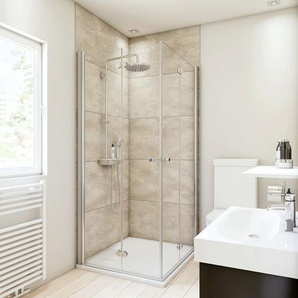 Breuer Duschrückwand Große Fliese beige Dekor 100 x 210 x 0,3 cm GLO782302107