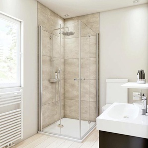 Breuer Duschrückwand Große Fliese beige Dekor 150 x 255 x 0,3 cm GLO782302108