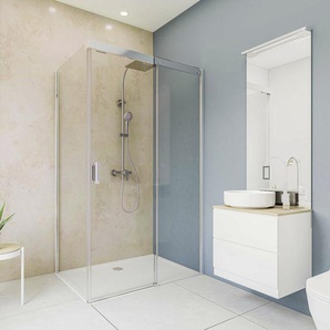 Breuer Duschrückwand Hochglanz Sandstein beige Dekor 100 x 255 x 0,3 cm GLO782302034