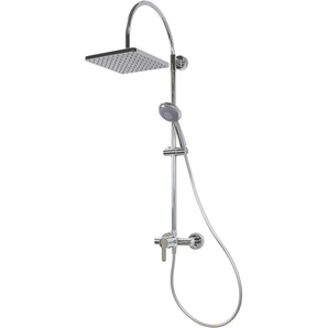Breuer Duschsäule Aquamaxx 200 Einhebelm. Einhebelmischer, verchromt, Kopfbrause eckig GLO782301094
