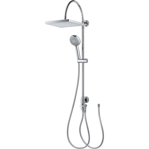 Breuer Duschsäule Aquamaxx 200 ohne Armatur, verchromt, Kopfbrause eckig GLO782301096