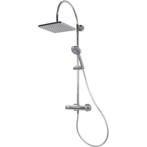 Breuer Duschsäule Aquamaxx 200 Thermostat Thermostat, verchromt, Kopfbrause eckig GLO782301092