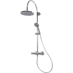 Breuer Duschsäule Aquamaxx 200 Thermostat Thermostat, verchromt, Kopfbrause rund GLO782301091