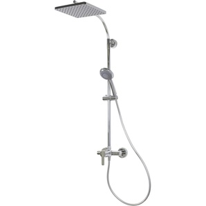 Breuer Duschsäule Aquamaxx 320 Einhebelm. Einhebelmischer, verchromt, Kopfbrause eckig GLO782301106
