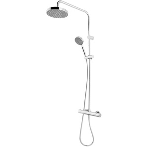 Breuer Duschsäule Aquamaxx 330 Thermostat Thermostat, verchromt, Kopfbrause rund 15 cm GLO782301109