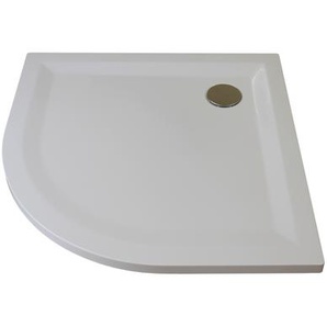 Breuer Duschwanne Flat Line Design 80 x 80 cm, r 50 cm weiß