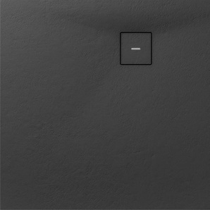 Breuer Duschwanne Modern Line Anthrazit Rechteck, 80x120 cm, Höhe: 3,5 cm GLO782040892