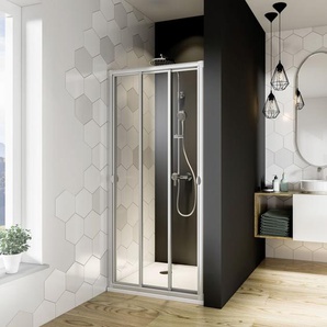 Breuer Fara 4 Schiebetür Nische/Seitenwand 80 x 185 cm Kunststoffglas GLO782302020