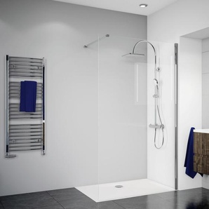 Breuer Panorama Duschwand 100 x 200 Alu chrom Klarglas inkl. CER+ GLO782301769